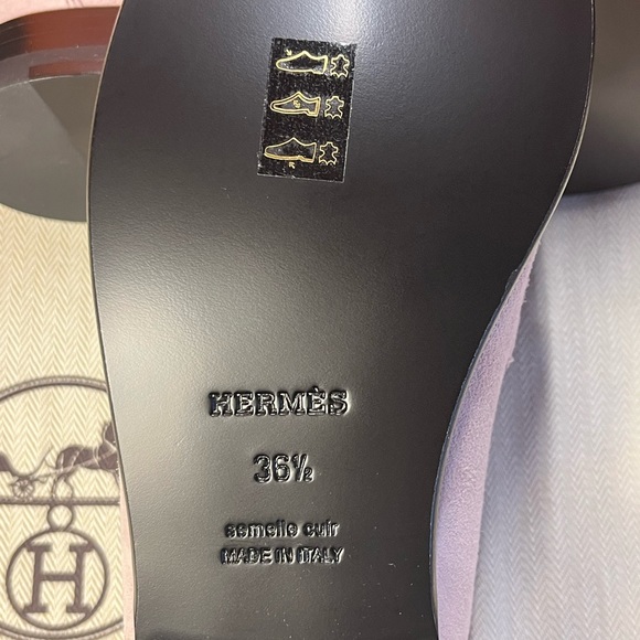 Authentic Hermes Destin suede loafers size 36.5 - Picture 7 of 15